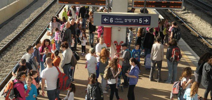 Israel’s volume of investment in urban and intercity railways is low