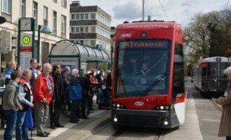 Solaris Tramino Braunschweig in passenger service