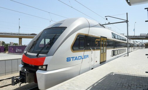 Azerbaijan Railways presents its latest acquisition the Kiss double-deck EMU